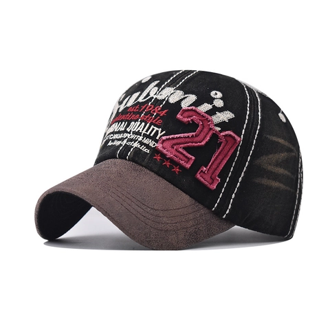 Cappello Da Baseball Vintage Cotone Lavato Denim Ricamo Grafico Berretto Sole Streetwear Regolabile Unisex Retro