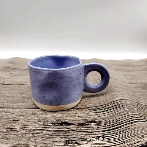 Ceramic Mug Spotted Splash Ink Irregular Coffee Cup With Circular Handle Retro Ins Style Handmade Water Tea Mug