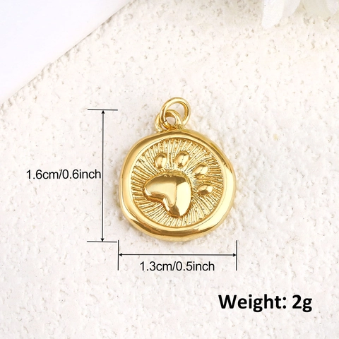 Ciondoli Charms DIY Rame Placcato Oro Argento Zircone Smalto Madreperla Sole Cuore Malocchio Ape Farfalla Zampa Di Gatto