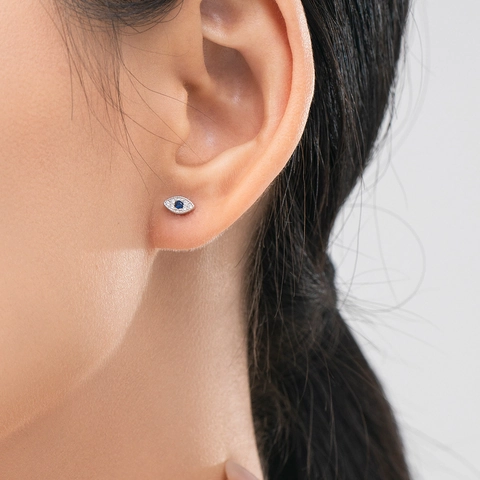 925 Sterling Zilver Boze Oog Oorknopjes Voor Vrouwen Zirconia Goud Zilver Gegalvaniseerd Elegant Mode Sieraden Cadeau