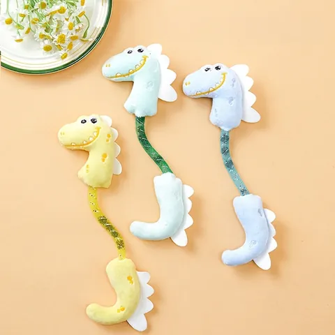 Giocattolo Per Gatti A Forma Di Dinosauro Con Frutto Di Galla Per Dentizione Peluche Maglia Giocattolo Interattivo