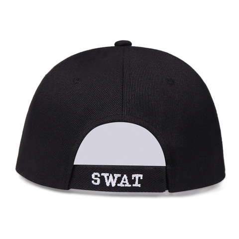 Herren Snapback Hat Flat Brim Baseball Cap Adler Stickerei Swat Tactical Military Streetwear Verstellbarer Acryl Twill