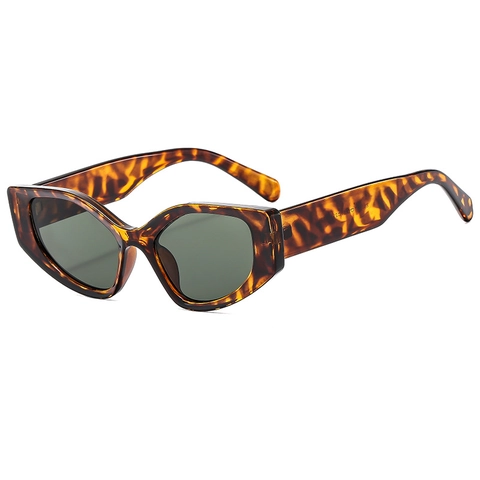 Cat Eye Sunglasses Retro Geometric Thick Frame UV400 Protection PC Frame AC Lens Hip Hop Streetwear Unisex