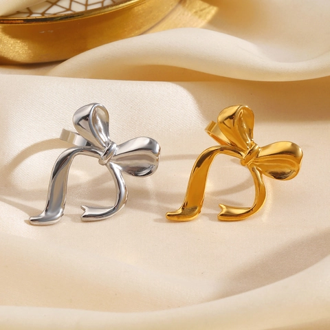 Anillo De Lazo Acero Inoxidable Banda Abierta Ajustable Pulido Brillante Joyería De Moda Para Mujeres