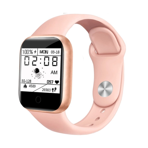 Smart Watch Silicone Strap Fitness Tracker Heart Rate Blood Pressure Bluetooth Sport Wristband For Men Women