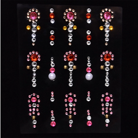 Face Gems Body Rhinestone Stickers Self Adhesive Acrylic Jewels For Festival Makeup Party Nail Art Decorations For Women Kids