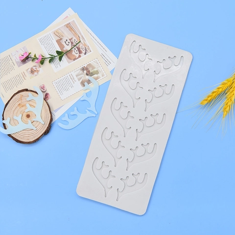 Weihnachts Rentier Geweih Silikonform Tortendekoration Schokolade Fondant DIY Handwerk Werkzeug Harz Epoxy Kunst