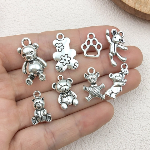 Pendenti Zampa Di Orso Ciondoli In Lega Argento Antico Per Creazione Di Gioielli Fai Da Te Collana Bracciale Accessori Tema Animale Stile Retrò