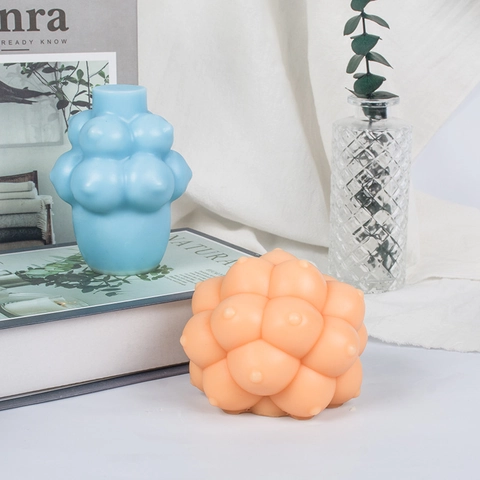 Silikonform Kugelblase Cluster Ball Design Für DIY Duftkerze Handgemachte Seife Gips Handwerk Einfaches Entformen