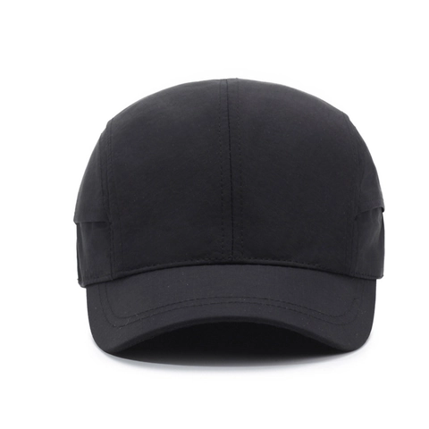 Short Brim Baseball Cap Camp Hat Quick-Dry Polyester Adjustable Drawstring Outdoor Sun Protection Retro Casual Unisex