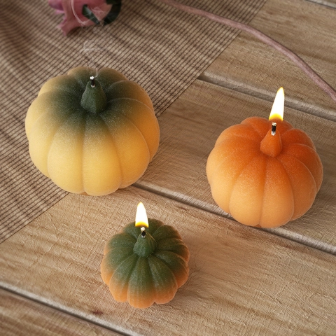 3D Pumpkin Silicone Mold For Candle Making DIY Soap Resin Crafts Halloween Thanksgiving Decorative Handmade Tools