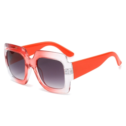 Occhiali Da Sole Quadrati Montatura Grande Retro Protezione UV400 Materiale PC Moda Hip Hop Per Uomini Donne