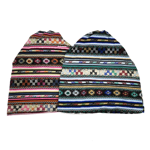 Bonnet Slouchy Imprimé Éthnique Bohème Polyester Respirant Motif Géométrique Headwrap Turban Pour Femmes Hommes Extérieur