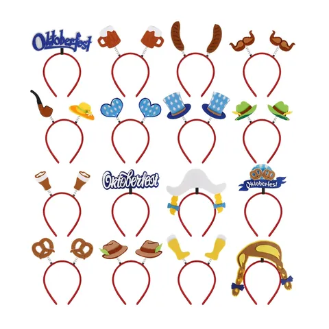 Cerchietto Per Festa Oktoberfest Plastica Feltro Boccale Di Birra Pretzel Design Novità Festival Accessori Per Costumi