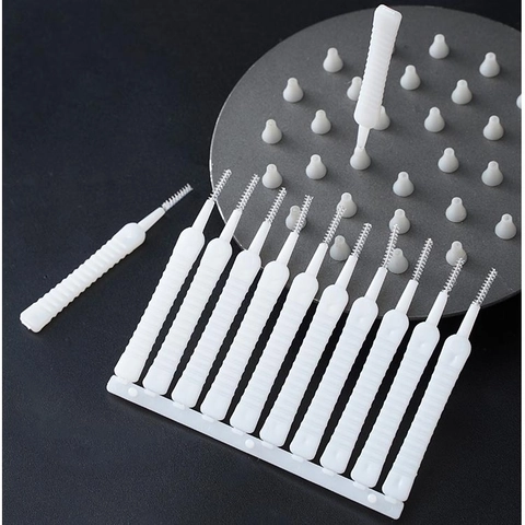 Spazzola Pulizia Foro Soffione Doccia Anti-Intasamento Pulitore Ugello Piccoli Spazi Plastica Nylon Strumento Multifunzione