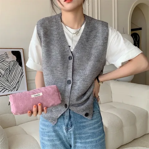 Corduroy Solid Color Pencil Case Minimalist Rectangular Storage Bag For School Office Korean Style Aesthetic
