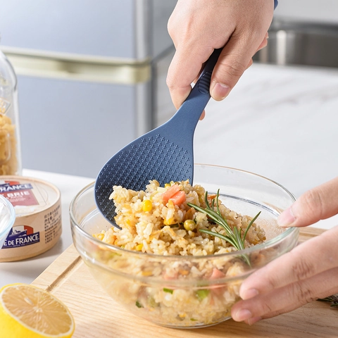 Cucchiaio Da Riso In Silicone Antiaderente Autoportante Spatola Resistente Al Calore Utensile Da Cucina