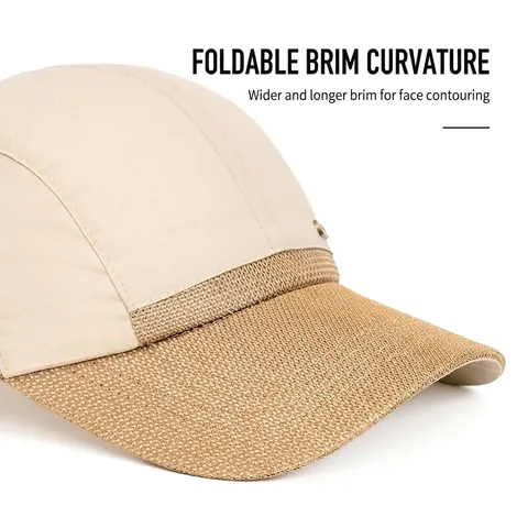 Cappello Da Baseball Asciugatura Rapida Poliestere Mesh Traspirante Protezione Solare Regolabile Sport All'Aperto