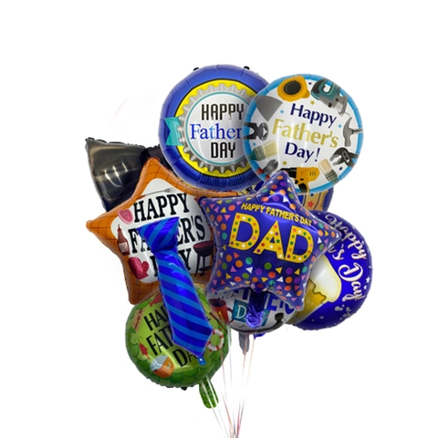 Father's Day Foil Balloons Aluminum Film Mylar Party Decorations Star Round Tie Bowtie Shapes BBQ Beer Fishing Tools Designs For Dad