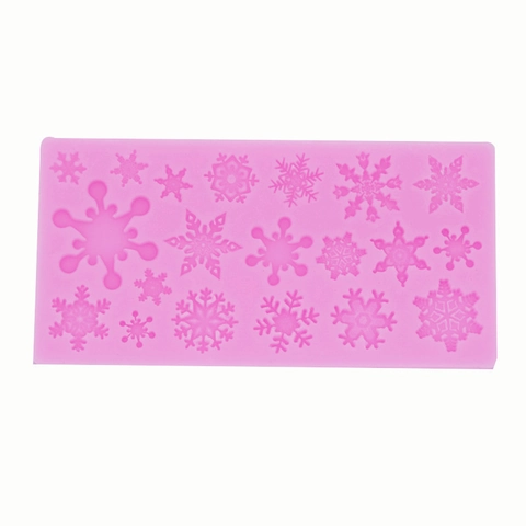 Molde De Silicona De Copo De Nieve De Navidad Para Decoración De Pasteles Fondant Chocolate Repostería Herramienta DIY Cocina