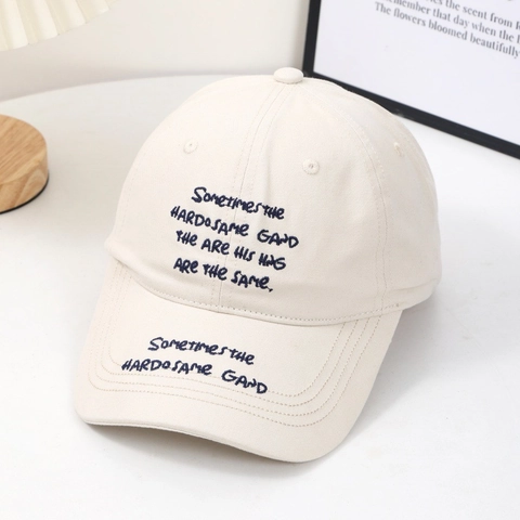 Washed Cotton Baseball Cap Distressed Retro Embroidered Letter Soft Top Adjustable Outdoor Sun Hat For Men Women
