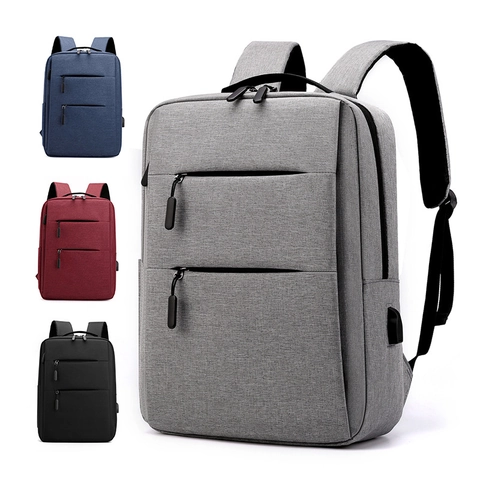 Large Capacity Business Laptop Backpack For Men Women Waterproof Oxford Cloth Travel Bag USB Port School Computer Bookbag