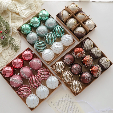 Kerstballen Plastic Glitter Pailletten Onbreekbaar Boomdecoratie Decoratieve Kerstballen Feestelijke Decoratie