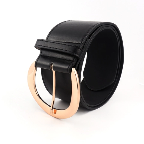 Women Wide Corset Belt Vintage PU Leather Suede Round Alloy Buckle Waistband For Dresses Shirts Casual Elegant Fashion Accessory