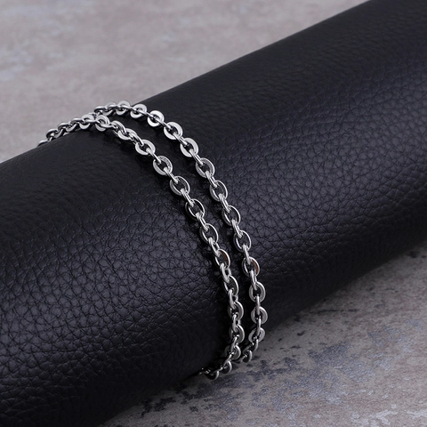 Collar Minimalista De Cadena En O De Acero Inoxidable Para Hombres Mujeres Joyería De Moda Ajustable E Hipoalergénica