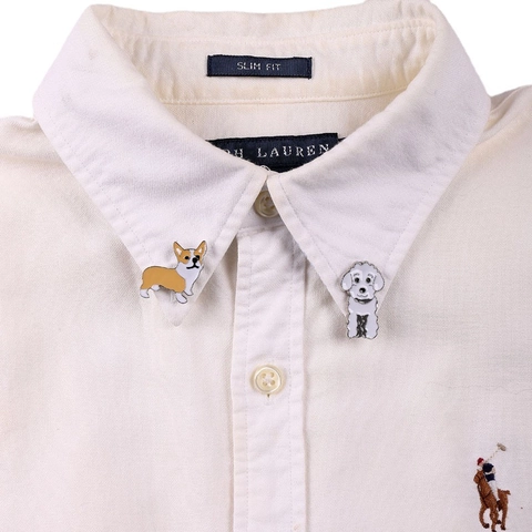 Simpatica Spilla Cane Cartone Animato Pin Smalto Lega Distintivo Animale Gioielli Per Zaino Abbigliamento Bulldog Corgi