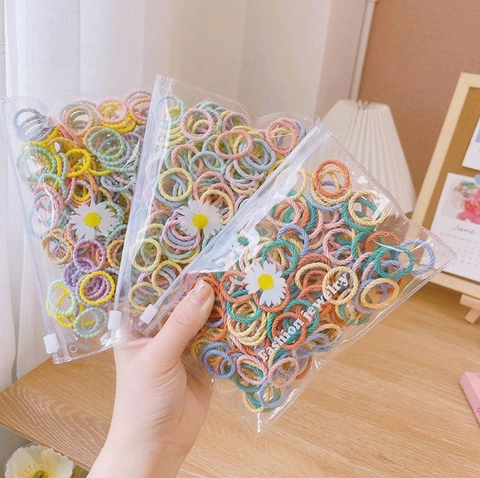 Kinder Haar Elasthan Haargummis Nylon Nahtlos Pferdeschwanz Halter Macaron Bonbon Farbe Für Kleinkinder Babys