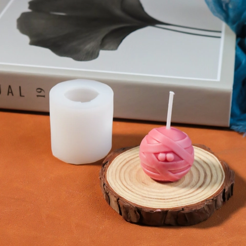 Mumie Silikonform Für Halloween Kerzenherstellung DIY Gips Seife Handwerk Kugel Neuheit Home Dekor