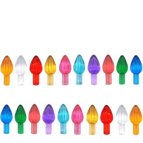 Bombillas De Repuesto Para Árbol De Navidad De Acrílico Y Estrellas Para Árboles De Cerámica Accesorios De Colores
