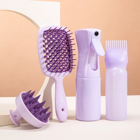 Hair Styling Tools Scalp Massage Brush Detangling Comb Sprayer Coloring Applicator Plastic Professional Salon Haircare