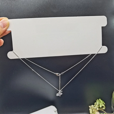 Cartellini Espositori Gioielli Cartone Bianco Fascia Capelli Imballaggio Etichette Supporto Accessori Moda