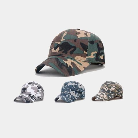 Camouflage Baseball Cap Men Women Adjustable Polyester Breathable Sun Protection Outdoor Tactical Sport Hat