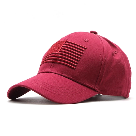 Cappello Da Baseball Con Ricamo Bandiera Americana Cotone Regolabile Stile Tattico Militare Berretto Unisex