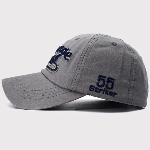 Vintage Embroidered Cotton Baseball Cap For Men Women Adjustable Soft Top Sun Protection Outdoor Sport Leisure Accessory