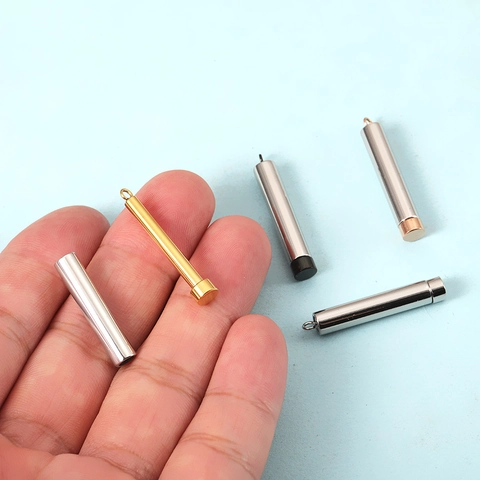 Minimalist 18K Gold Plated 304 Stainless Steel Telescopic Matryoshka Pendant DIY Jewelry Making Extendable Accessory Craft