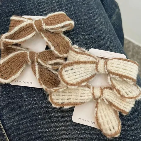 Decorazioni Fiocco In Maglia Fatte A Mano Filato Uncinetto Nastro Accessori Abbigliamento Vintage Per Fai Da Te Giocattoli Regali