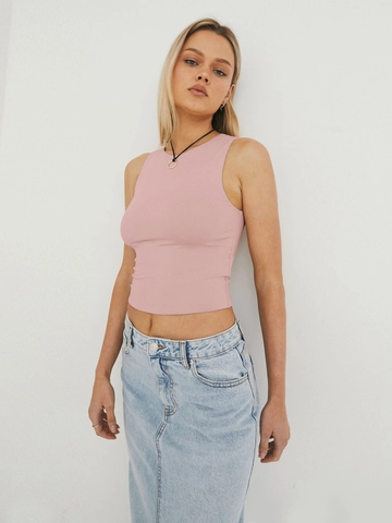 Women Y2K Sexy Navel Baring Racerback Tank Top Ribbed Knit Slim Fit Sleeveless Crew Neck Sporty Casual Streetwear Summer Top