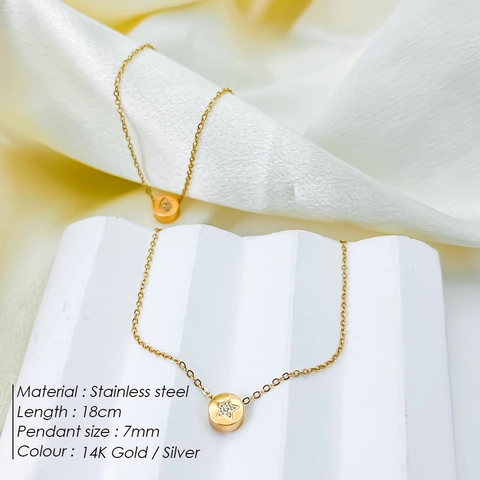 Pulsera de Acero Inoxidable con Cara Sonriente para Mujer Moda Coreana Minimalista Corazón Estrella Strass Pulsera con Dije de Colgante
