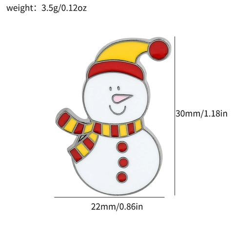Weihnachts Broschen Emaille Pins Legierung Weihnachtsmann Rentier Schneemann Baum Für Feiertagsdekoration Party Geschenk