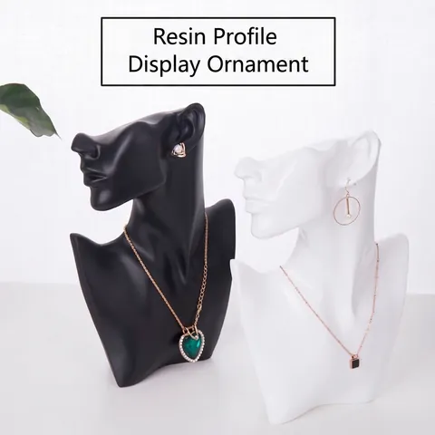 Jewelry Display Stand Resin Portrait Bust Hand Model For Necklace Earring Ring Holder Mannequin Show