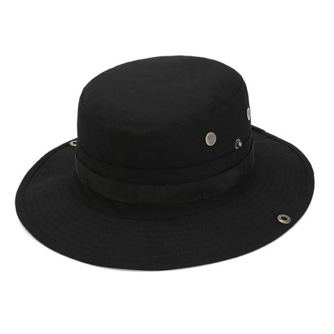 Cappello Boonie Tattico Outdoor Protezione Solare Ala Larga Cappello da Pescatore per Pesca Campeggio Trekking Uomo Donna Mimetico