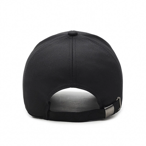 Gorra De Béisbol Unisex Tela De Sarga Hebilla De Metal Ajustable Protección Solar Minimalista Casual Al Aire Libre Con Logo De Montaña