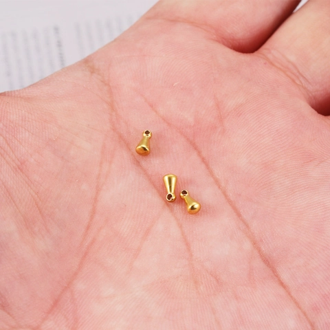 Mini Pendentifs Goutte Deau En Acier Inoxydable Poli Miroir Petits Charmes Pour Accessoires De Collier DIY
