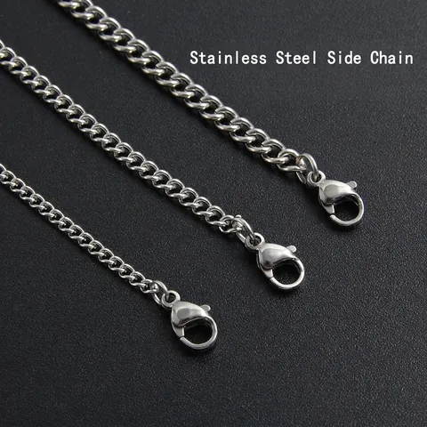 Minimalistische Gliederkette Aus Edelstahl Für Damen Herren Hip Hop Stil Einfache Metall Pulloverkette DIY Zubehör
