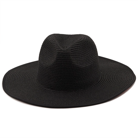 Fedora Stropop Brede Platte Rand Bicolor Zonbescherming Jazz Stijl Zomer Strand Reis Mode Accessoire Vrouwen Mannen