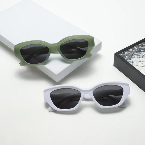 Retro Katzenaugen Sonnenbrille Mit Einzigartigen Wellenförmigen Bügeln TR90 Rahmen UV400 Schutz Trendige Polarisierte Brille